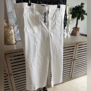 Ralph Lauren High-Rise Wide-Leg Cropped